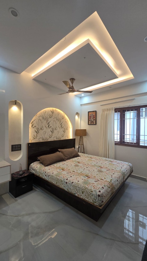 2 BHK Master Bedroom Interior Handover by Yes To All